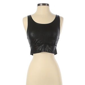 Aerie black crackle shine sport bra